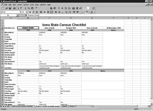 CensusTools Iowa Census Checklist