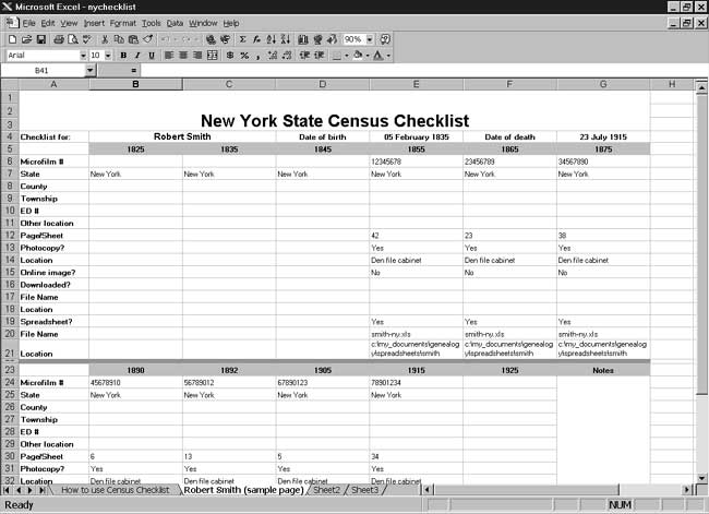 CensusTools New York Census Checklist